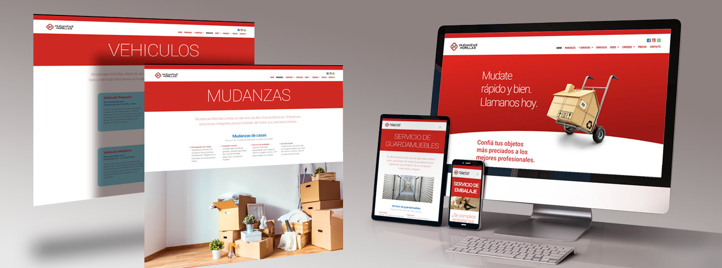 Diseño y programación de pagina web para Mudanzas Morillas.