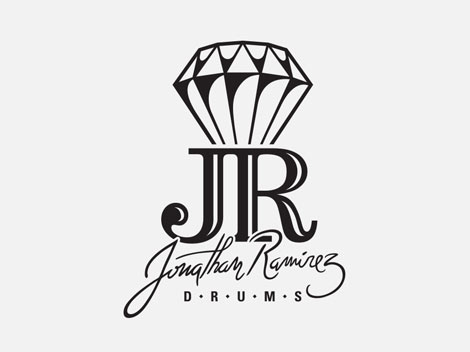 Diseño de logo e isotipo para Jonathan Ramírez Drums.