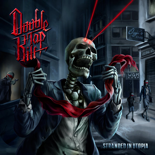 Diseño de disco para Double Tap Kill: Stranded in Utopia.